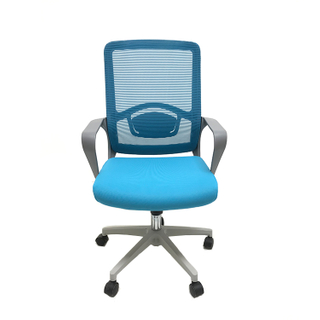 RUNZHI 2025 New Style 555C Blue Color Mid-back Swiveling Mesh Office Chair