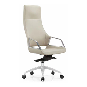 RUNZHI 2296A White Leather Chair & PU 