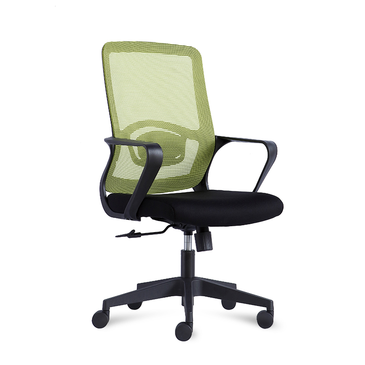 RUNZHI 2025 New Style 555C Green-p Color Mid-back Swiveling Mesh Office Chair
