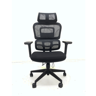 Ergonomic Swiveling High-back Black Chair M181A-1 Cotton Base for Office Meeting Room