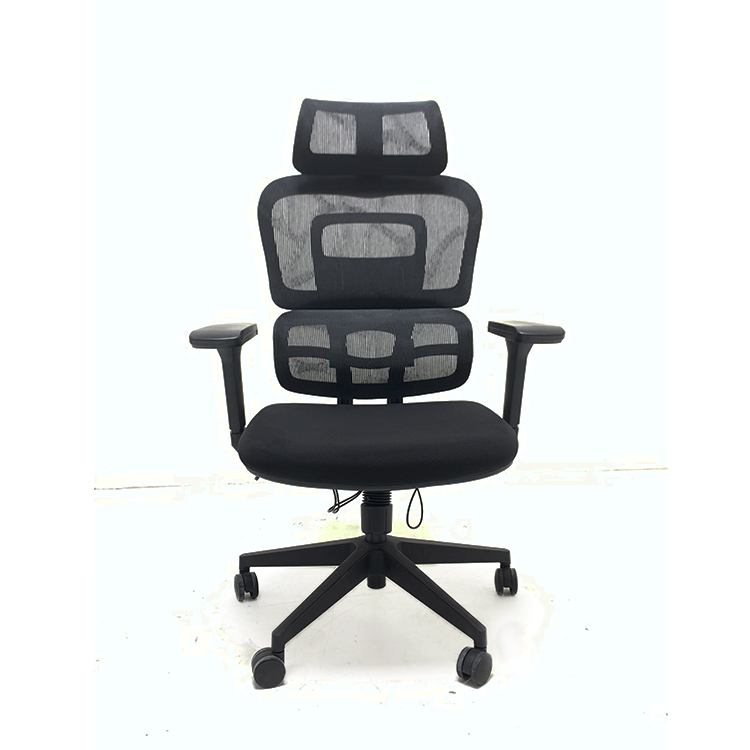 Ergonomic Swiveling High-back Black Chair M181A-1 Cotton Base for Office Meeting Room