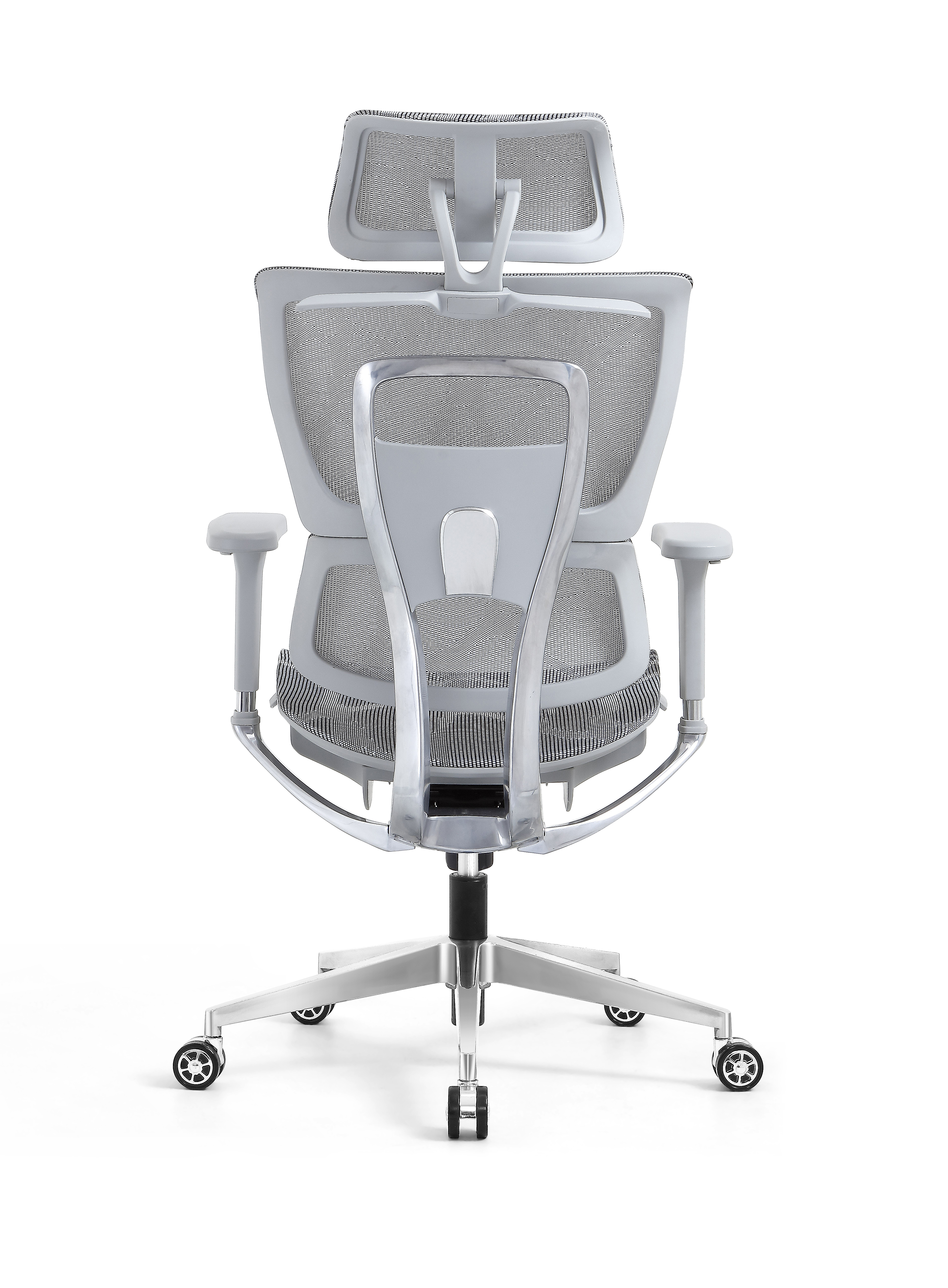 Ergonomic Swiveling High-back Grey Chair LW180TA-2