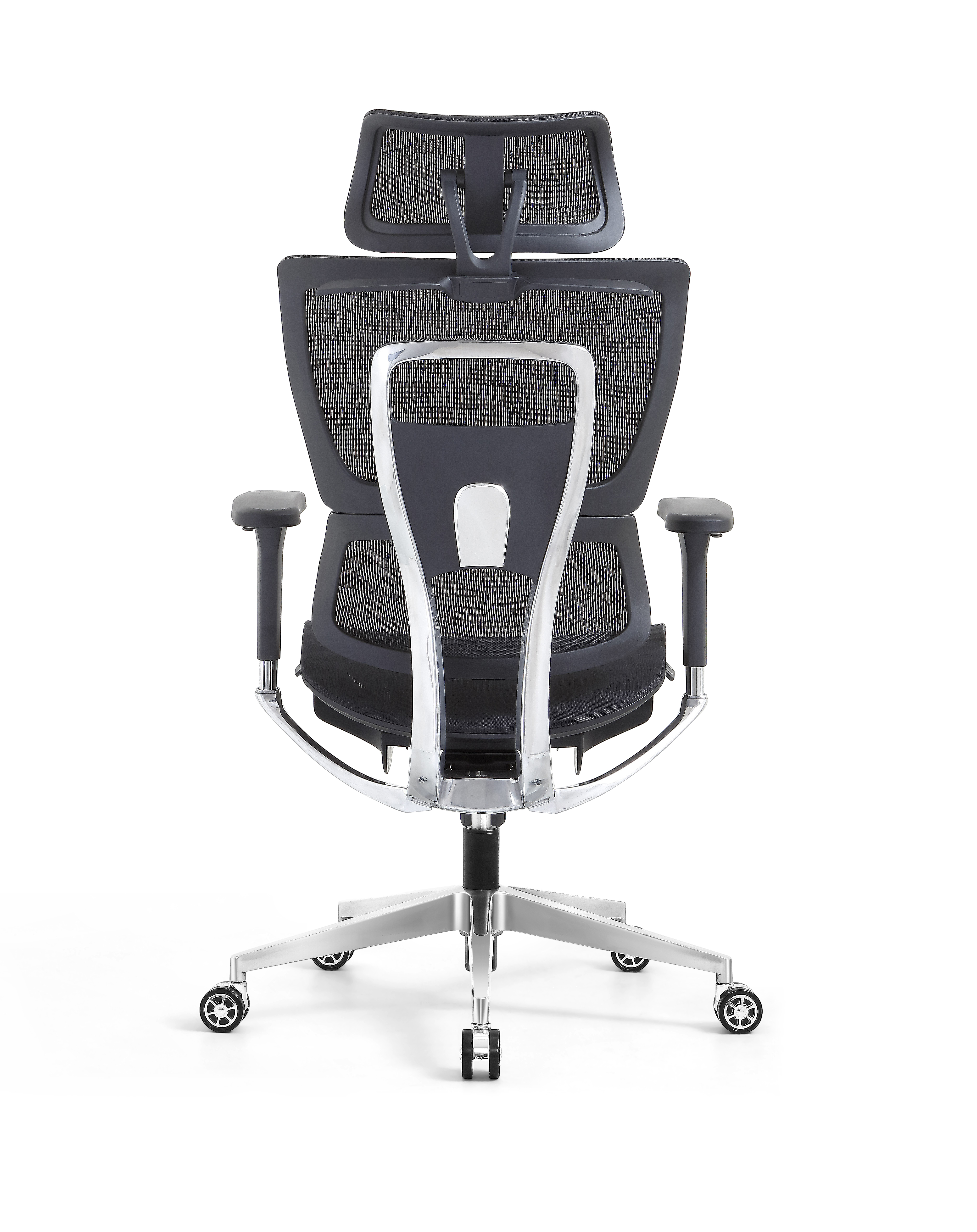 Ergonomic Swiveling High-back Black Chair LW180TA-1