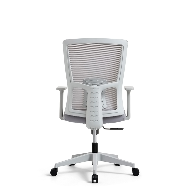 RUNZHI 2025 New Style 763C Grey Color Mid-back Swiveling Mesh Office Chair
