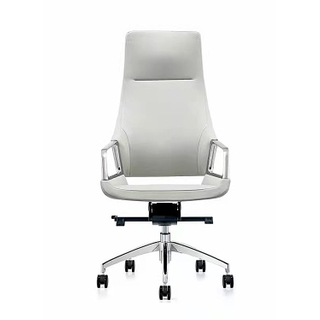 RUNZHI 2296A White Leather Chair & PU 