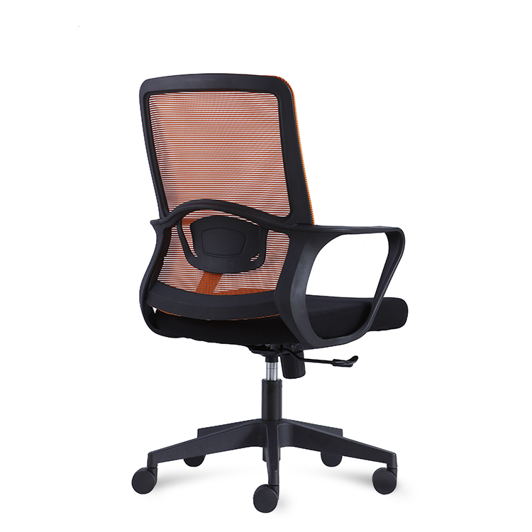 RUNZHI 2025 New Style 555C Orange Color Mid-back Mesh Chair