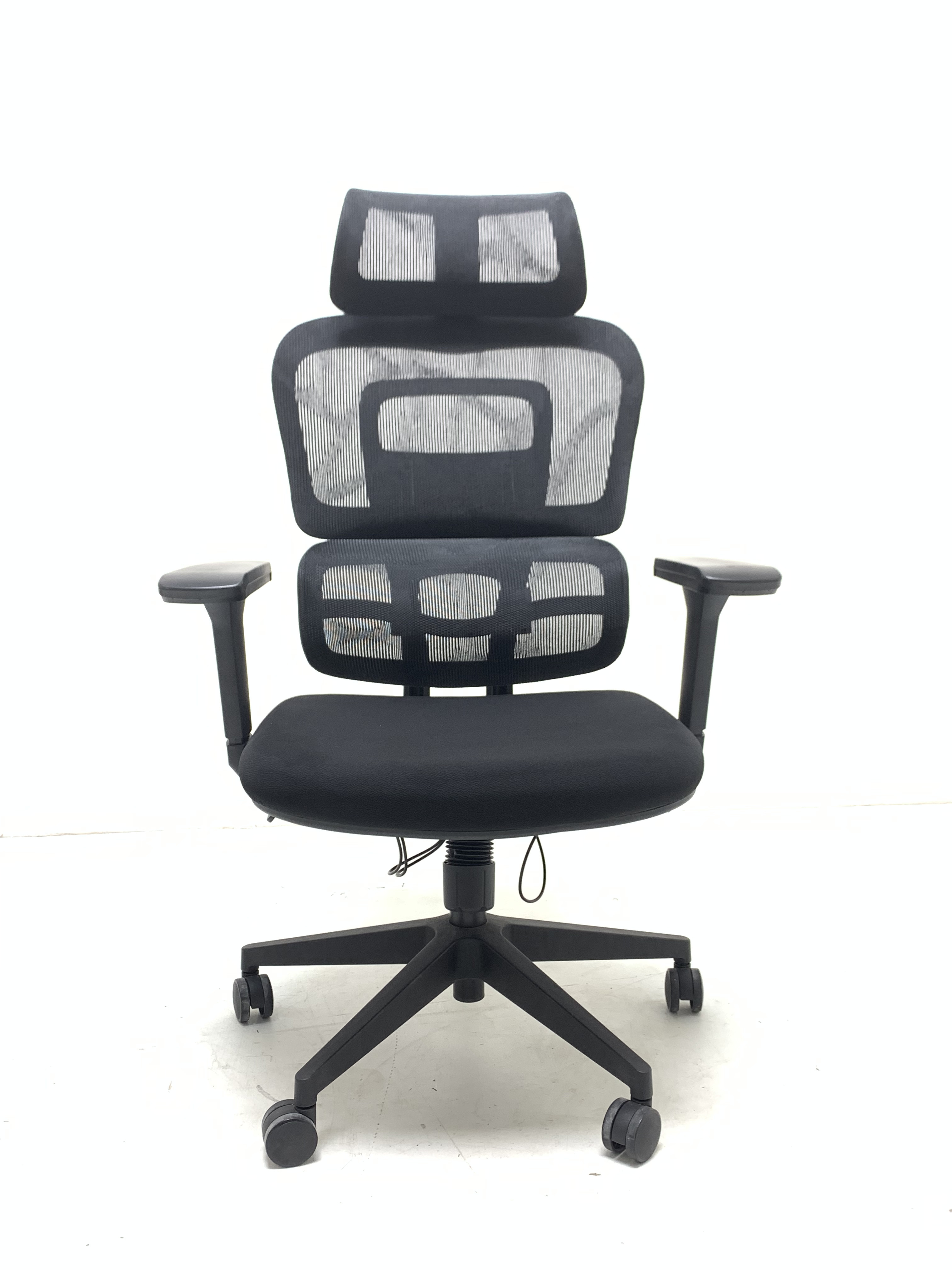 Ergonomic Swiveling High-back Black Chair M181A-1 Cotton Base for Office Meeting Room
