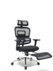 Ergonomic Swiveling High-back Black Chair M181A-1 with Footrest for Office Meeting Room
