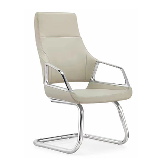 RUNZHI 2296D White Leather Chair & PU 