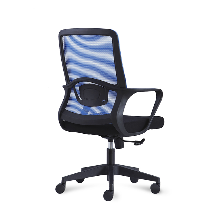 RUNZHI 2025 New Style 555C Blue Color Mid-back Swiveling Mesh Office Chair
