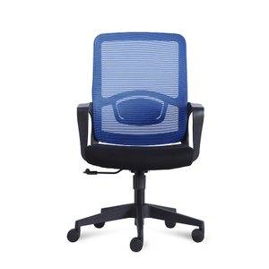 RUNZHI 2025 New Style 555C Blue Color Mid-back Swiveling Mesh Office Chair