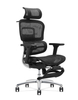 Ergonomic Swiveling High-back Black Chair M181A-1 Footrest AL Base for Office Meeting Room