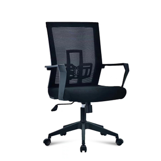 RUNZHI Fashionable Mesh Staff Chair 125C Black