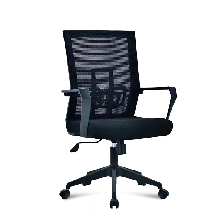RUNZHI Fashionable Mesh Staff Chair 125C Black
