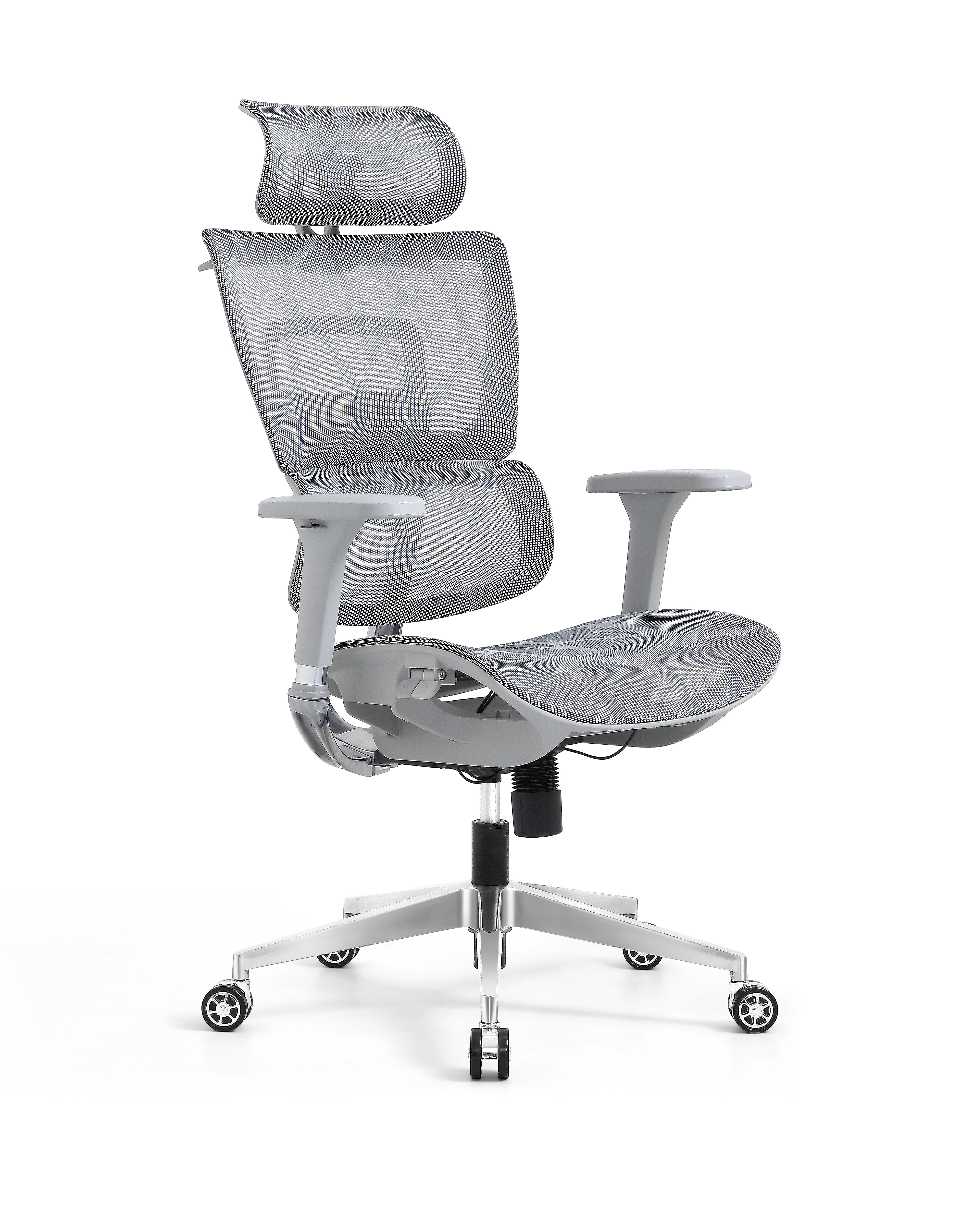 Ergonomic Swiveling High-back Grey Chair LW180TA-2