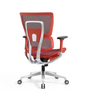 Ergonomic Swiveling Mid-back Red Chair LW180TC-3