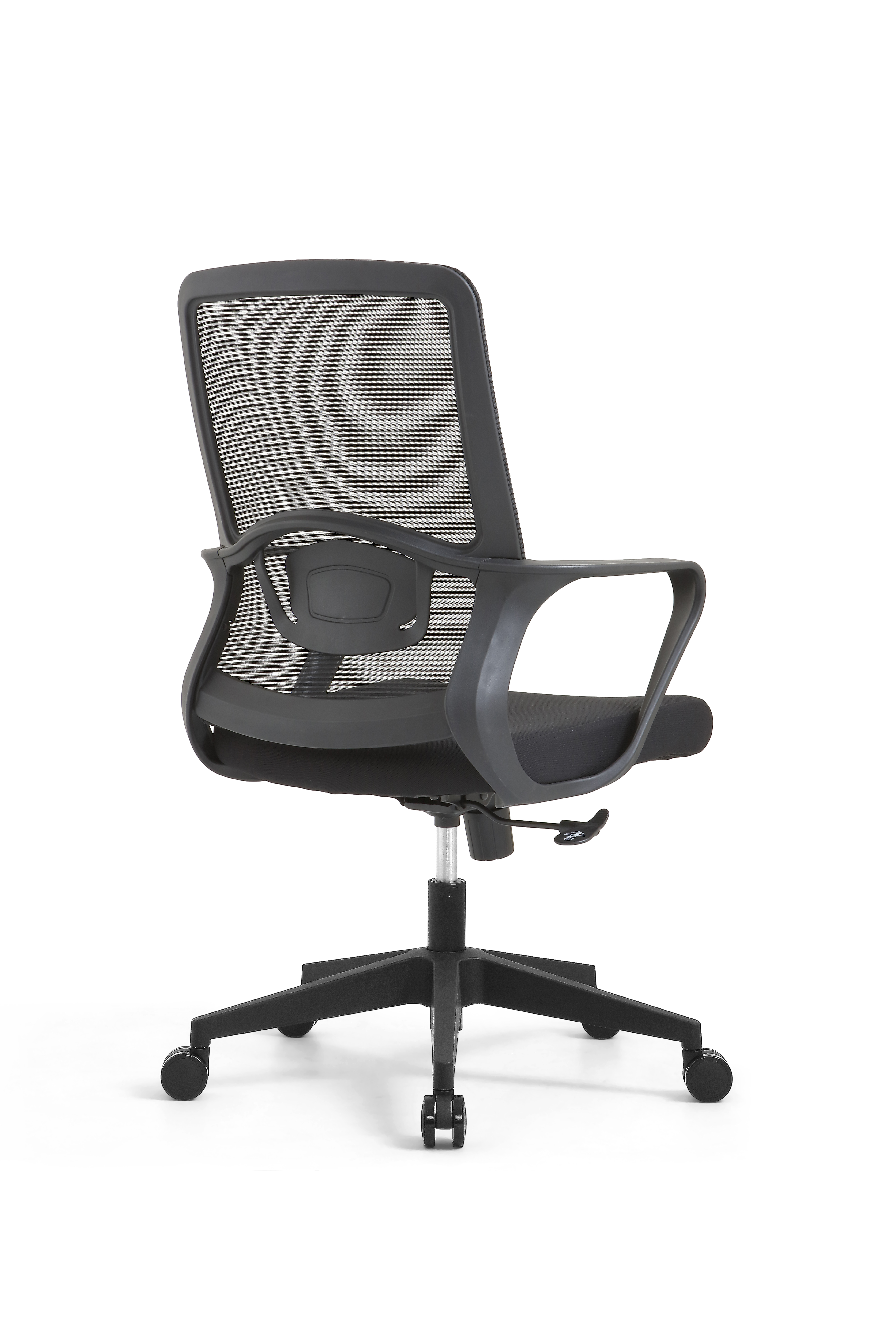 RUNZHI 2025 New Style 555C Black Color Mid-back Swiveling Mesh Office Chair