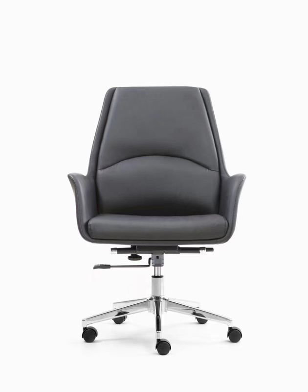 RUNZHI 2362C Mermaid Grey Leather Chair & PU 