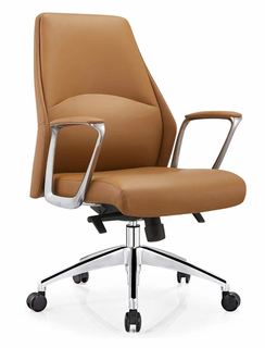 RUNZHI Fashionable Style 2323C Leather Chair & PU Luxury Brown